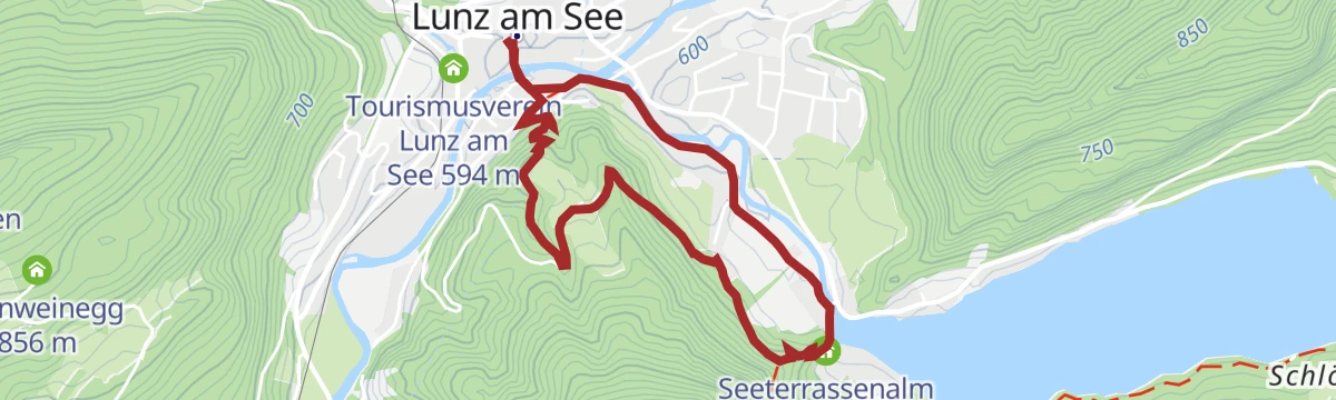 Route map: Haus der Wildnis